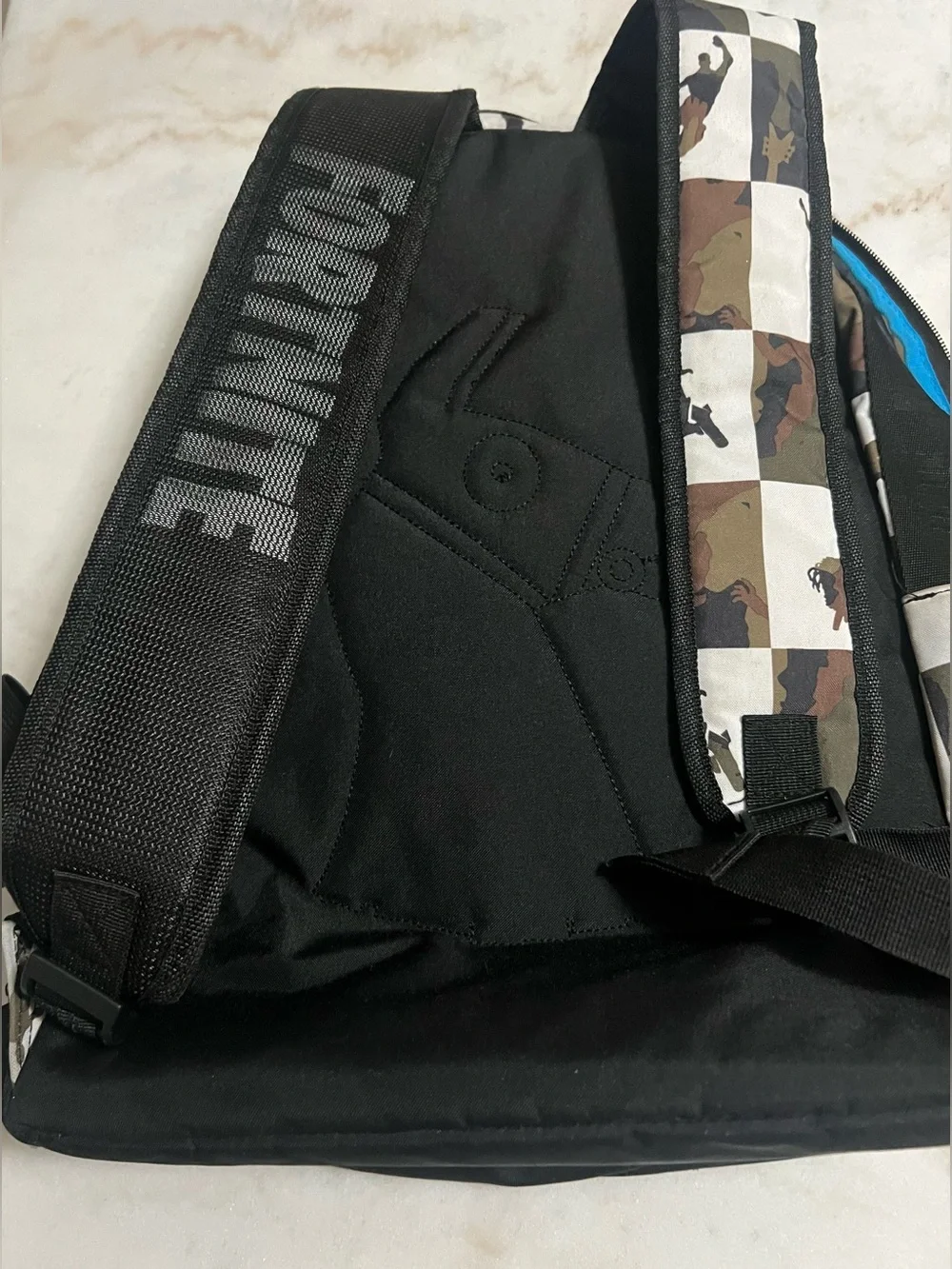 Fortnite Backpack Camo Checkered School Bag Black Multicolor Gaming Kids